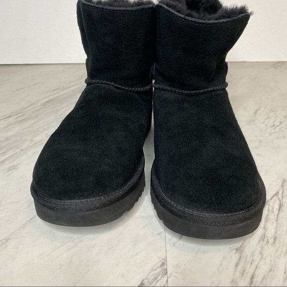 UGG Karel Black Mini Winter Boot 6 - Picture 10 of 14